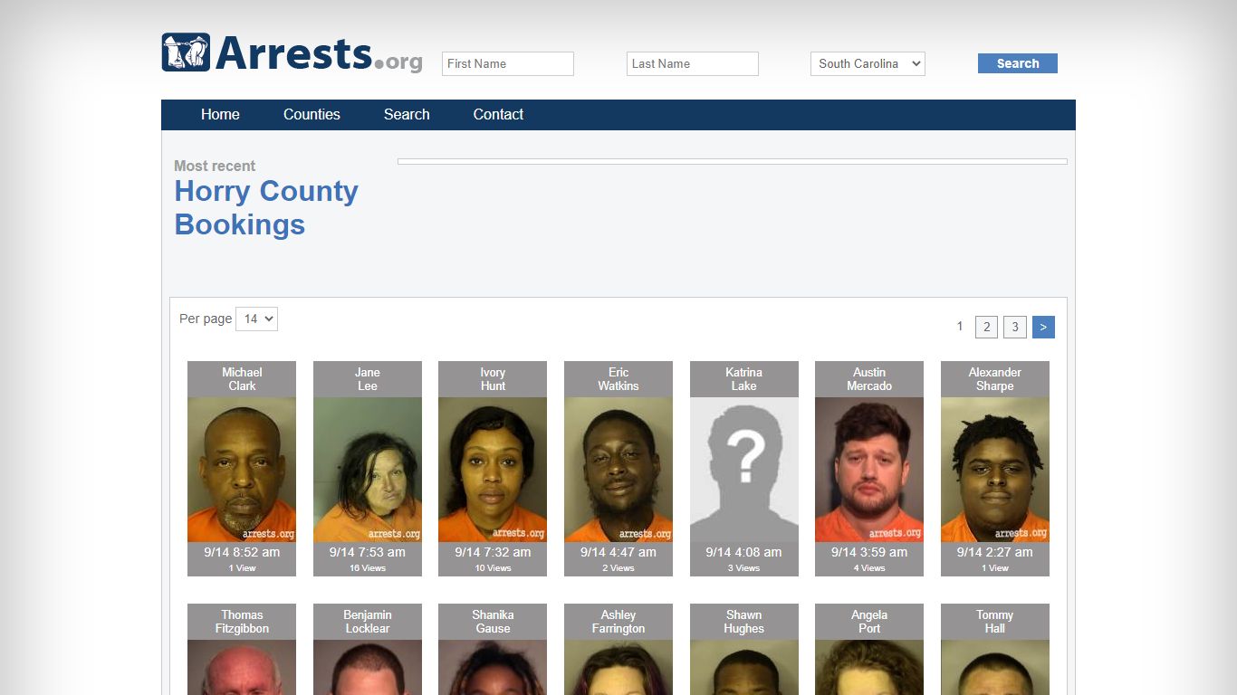 Horry County Arrests and Inmate Search